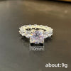 Huitan 2023 Eternity Promise Rings Women Luxury Fashion Engagement Wedding Jewelry Full Brilliant Cubic Zirconia Sparkling Rings