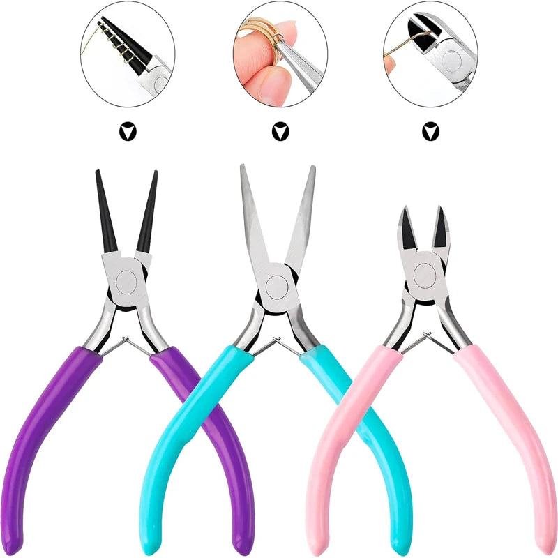 Jewelry Pliers Tool Set Jewelry Making Pliers Tools for DIY Bracelet  Jewelery Making Supplies Handmade Jewelry Repair Tools