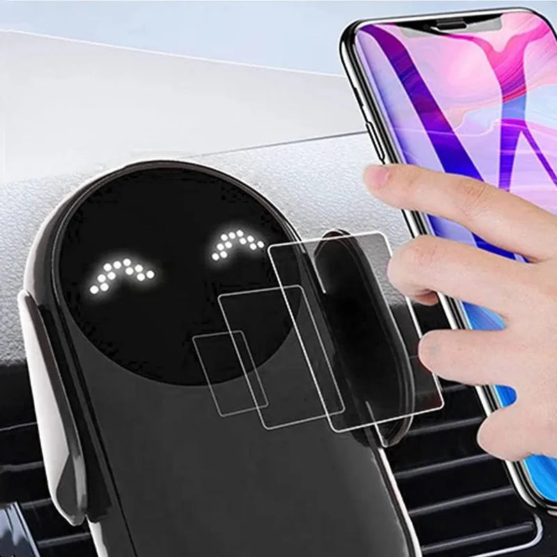 Wireless Charger Car Mount for Air Vent Mount Car Phone Holder Rotating Intelligent Infrared Fast Wireless Charging Charger