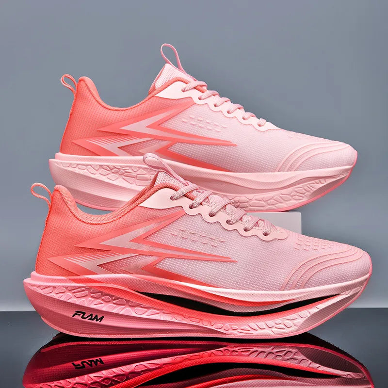 Men Running Shoes Speciality Marathon Sports Shoes Breathable Lightweight Carbon Board Women's Trend Athletic Sneakers Women