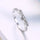 Beautiful Retre ring CZ Zircon Crystal  Bow tie pretty fashion Wedding silver color women Lady Ring jewelry