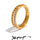 Yhpup Delicate Cubic Zirconia Double Round Chain Golden Ring for Women Waterproof Daily Cheap Jewelry Bijoux