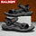 Men's Breathable Open-Toe Summer Sandals Lightweight Soft Sole Casual Beach Shoes for Outdoor Walking Non-Slip Size 40-45