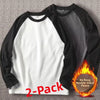 Men's High Weight Double-sided Fleece Long Sleeve Comfortable Sweatshirt Base Shirt Autumn Winter Versatile Shoulder Sleeve T...