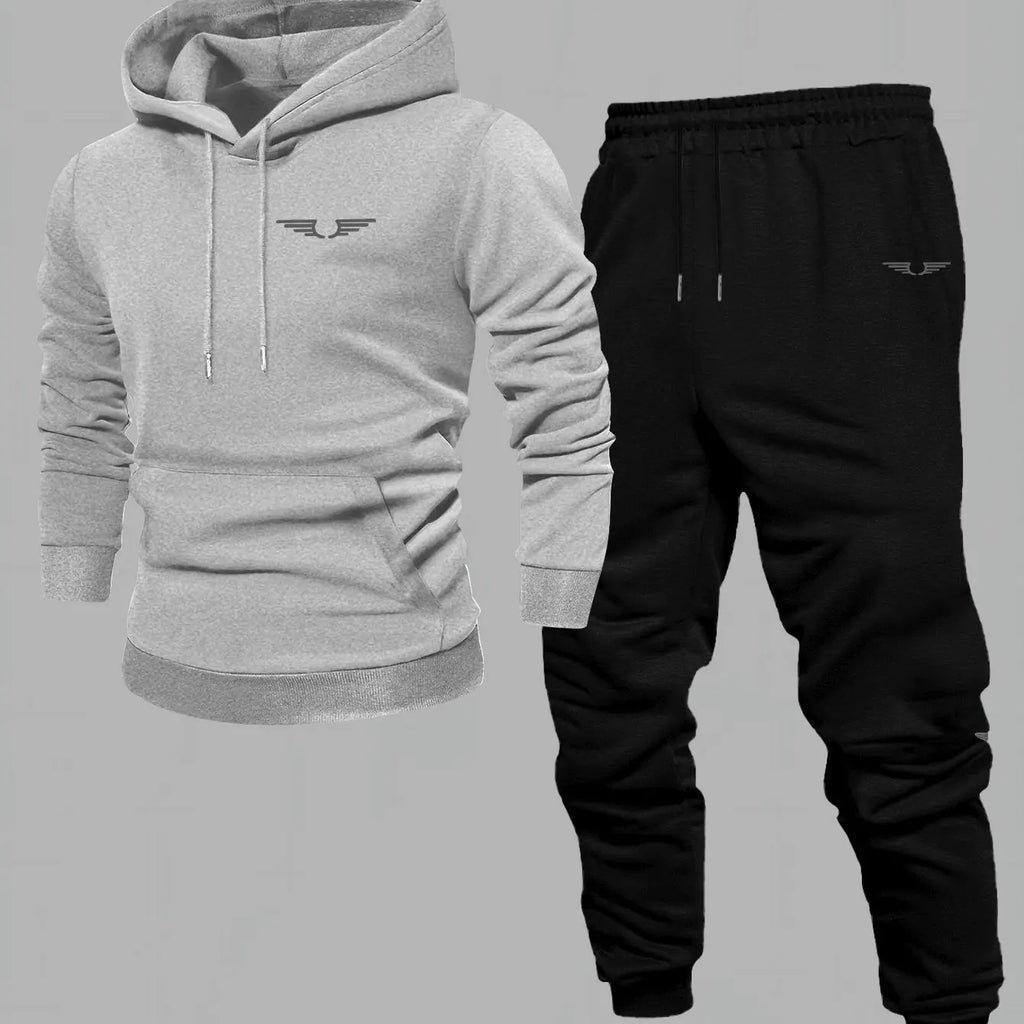 Hooded sweatshirt for men trendy American streetwear style long-sleeved top for men 2025 new autumn stylemen's clothing