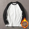 Men's High Weight Double-sided Fleece Long Sleeve Comfortable Sweatshirt Base Shirt Autumn Winter Versatile Shoulder Sleeve T...