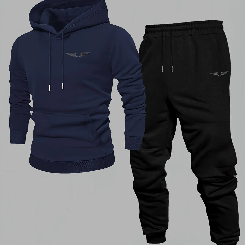 Hooded sweatshirt for men trendy American streetwear style long-sleeved top for men 2025 new autumn stylemen's clothing