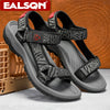 Men's Breathable Open-Toe Summer Sandals Lightweight Soft Sole Casual Beach Shoes for Outdoor Walking Non-Slip Size 40-45