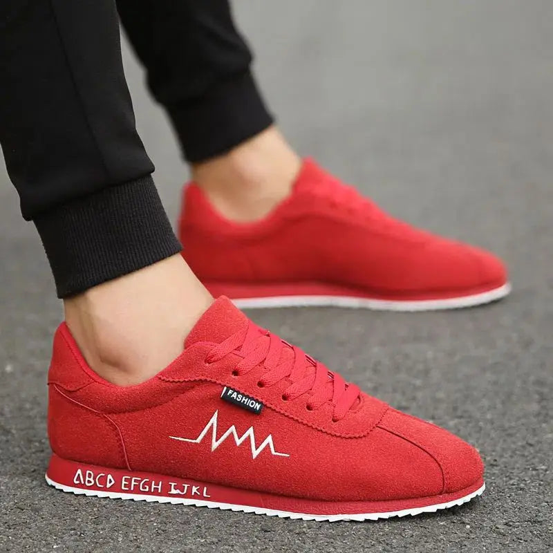 Men Shoes Tenis Masculino Youth Red Black Loafers Summer Breathable Men Casual Shoes Soft Comfortable Fashion Flat Sneakers