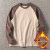 Men's High Weight Double-sided Fleece Long Sleeve Comfortable Sweatshirt Base Shirt Autumn Winter Versatile Shoulder Sleeve T...