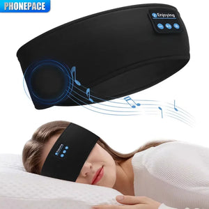 HOMEFISH BT Earphones Sports Sleeping Headband Elastic Wireless Headphones Music Eye Mask Wireless Bluetooth Headset Headband