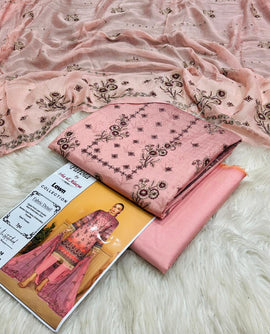 Lawn embroidery 3pcs